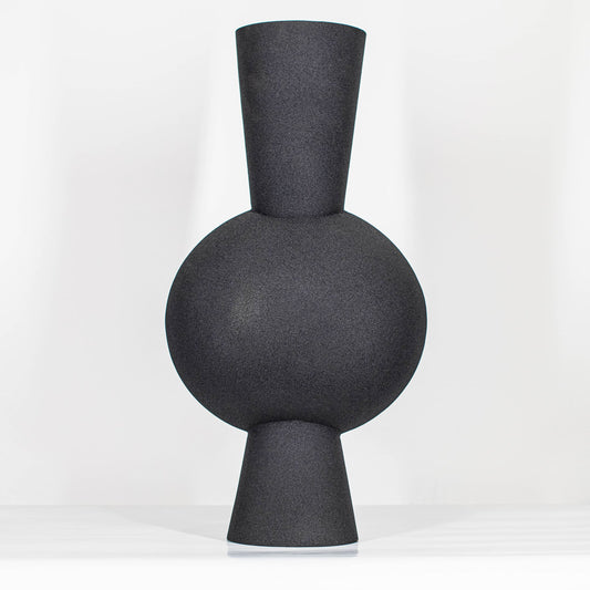 Moderne Vase Metall - schwarz
