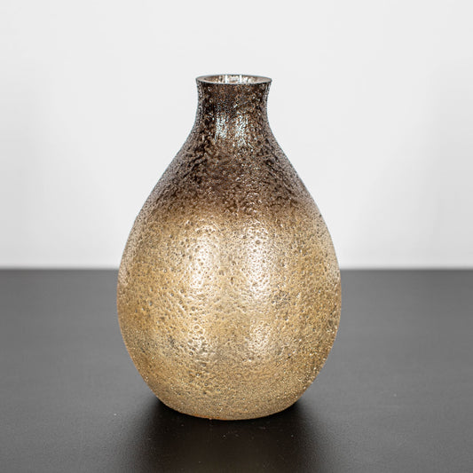 Vase bronze-braun klein