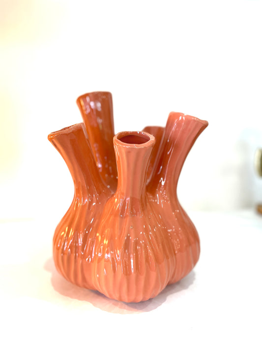 Vase AGLIO klein, matt orange