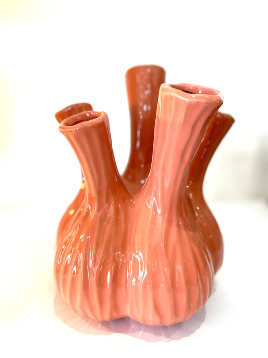 Vase AGLIO mittelgroß, matt orange